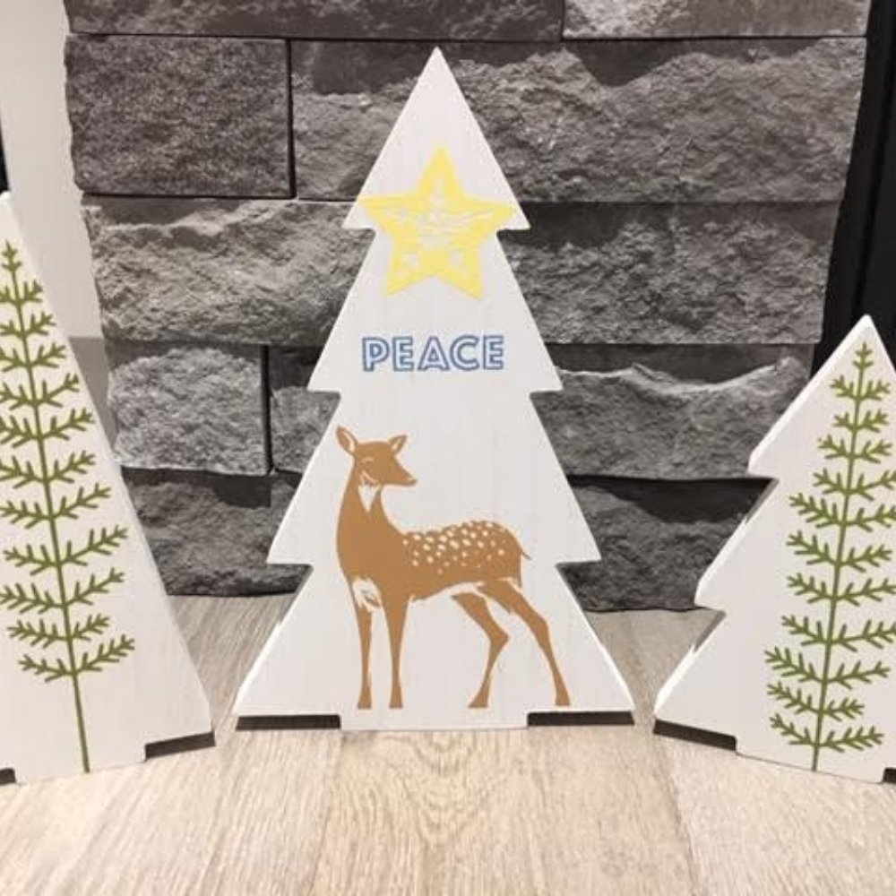 Christmas Tree Trio Cutouts
